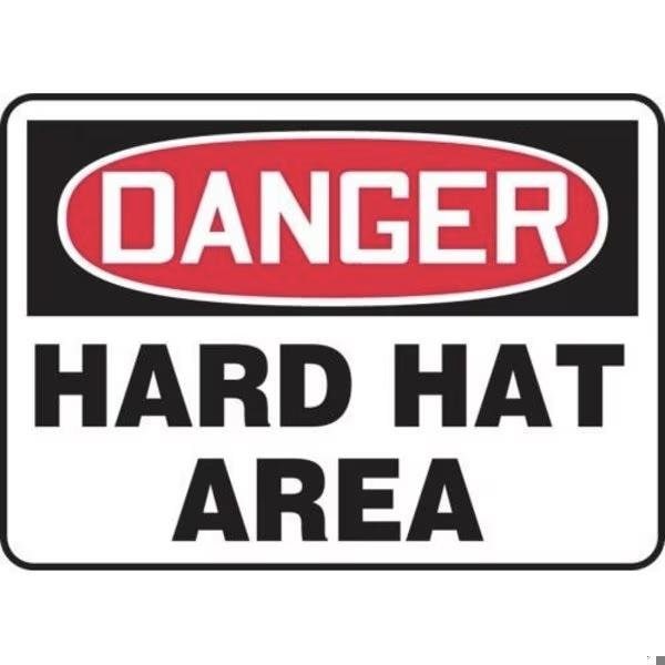 Accuform OSHA DANGER SAFETY SIGN HARD HAT FRMPPA005XL FRMPPA005XL - main